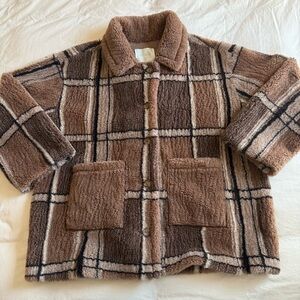 RARE Dôen Heirloom Easton Coat in Charcoal Sierra Plaid